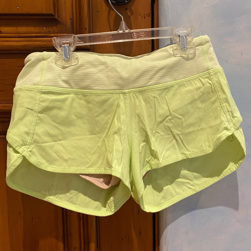 Lululemon Yellow Shorts Size 4